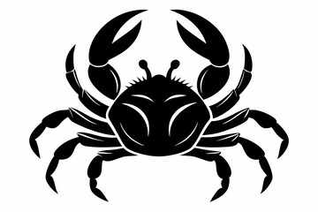 Crab icon vector. crab silhouette isolated. Vector illustration