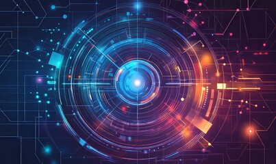 Fototapeta premium wallpaper screen electronic background illustration technology digital, interface resolution, image design wallpaper screen electronic background
