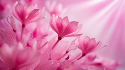 Obraz premium A series of colors in pink shades. Abstract floral background.