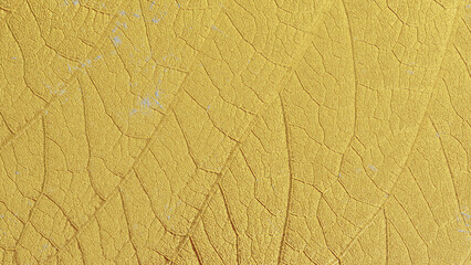 Golden Textured Leaf Pattern - Nature-Inspired Abstract Background