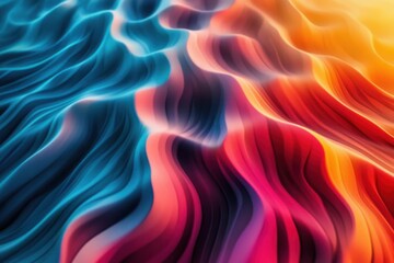 Obraz premium Vibrant abstract gradient with wavy minimalistic patterns for creative design