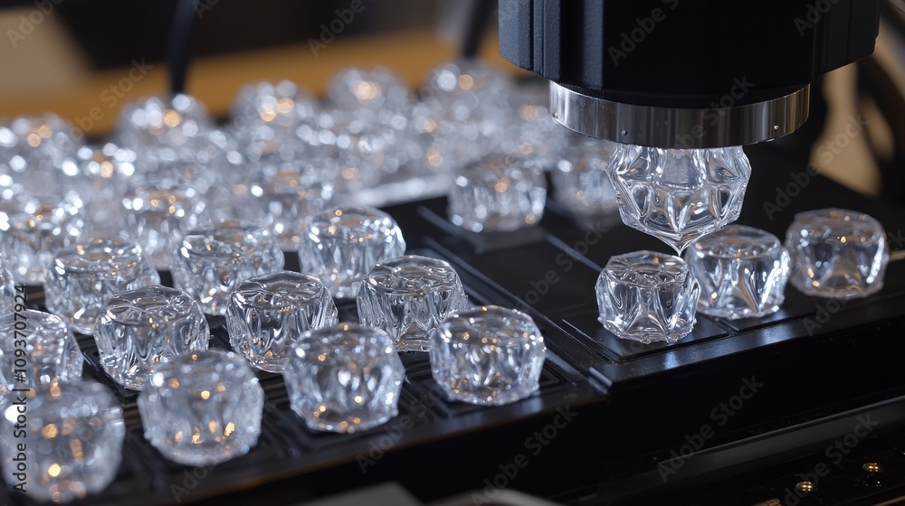 Aufkleber automated production line with transparent components
