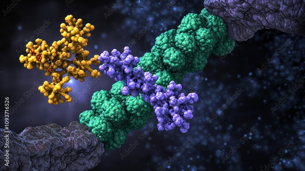 Poster molecular structure of a protein bound to dna