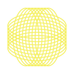yellow round geometric shapes