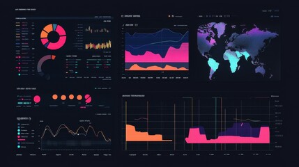 Set of values or metrics tracked over time for insights.