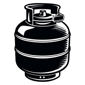 recommend clip art: Vector Propane Tank Icon: A detailed vector illustration of a propane gas tank, perfect for designs needing a robust and reliable energy source symbol. 