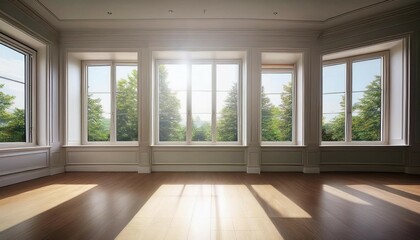 empty room with window