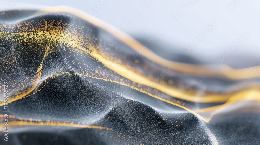Poster abstract wave pattern with texture and fluid shapes in a modern style showcasing smooth lines and fl
