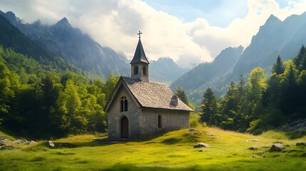 A charming old chapel peacefully situated in a remote location
