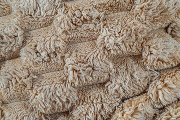 Closeup of a texture of a quilted surface