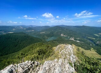 view from Sivec mountain to the surroundings of the Ružín dam