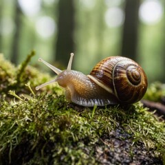snail in the forest