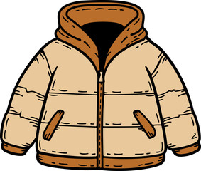 Hand Drawn Winter Jacket