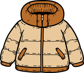 Hand Drawn Winter Jacket
