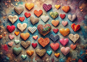 Vibrant Hearts Clipart Collection for Creative Projects and Design Purposes Featuring Various Styles and Colors, Perfect for Love, Romance, and Celebration Themes in Digital Art