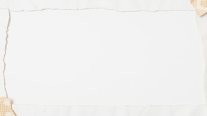 Obraz premium A close-up of a white paper background with ripped edges, creating a textured and raw look, vintage, ripped, background