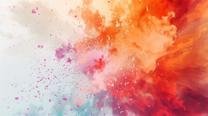 Cosmic energy bursts on a minimalist backdrop, Centralized white space framing the text