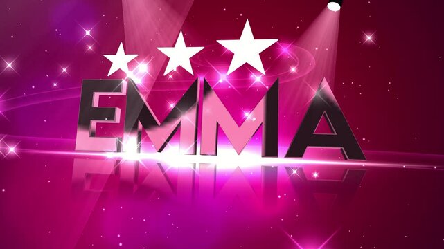 Name with star and stripes