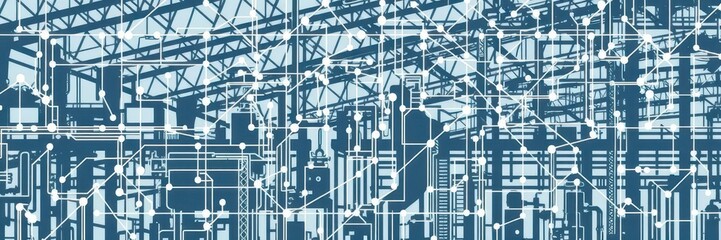 Fototapeta premium A close-up shot of a modern module building block with interlocking pieces and sleek design, abstract, structure, industrial