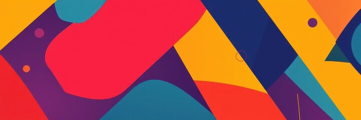 Fototapeta premium A modern and colorful social media post or carousel template with abstract geometric shapes and vibrant colors perfect for any brand or business, brand, modern, colors