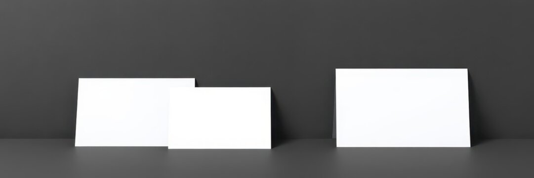 Horizontal greeting card mockup template with blank space for custom design, ideal for showcasing card designs, creative, paper, greeting card