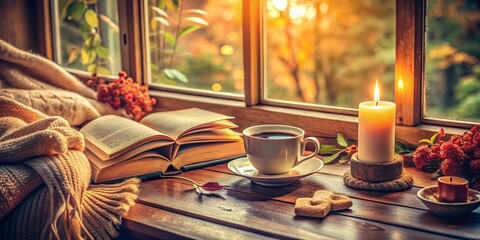 Vintage Style Photography Emphasizing Self-Care: A Relaxing Retreat with Warm Hues and Nostalgic Elements for Promoting Wellness and Mindfulness in Everyday Life