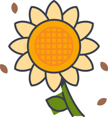 Sunflower Icon Illustrations