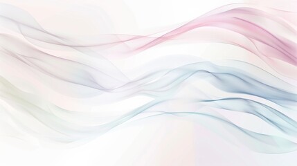 Obraz premium Soft pastel waves on a neutral backdrop, Clean white space framing the text