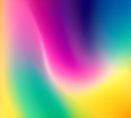 Wave of mixed beautiful gradient colors. smooth transitions. composition and leaking light exposure. Rainbow background. Modern design template. High quality 8k. generative ai