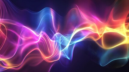 Fototapeta premium Abstract colorful wave energy flow.