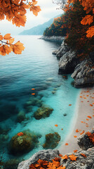 beach in the morning