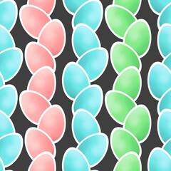 Easter seamless pattern with eggs for wallpaper and fabrics and textiles