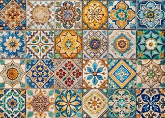 A Stunning Collection of Seamless Tile Patterns Showcasing Vibrant Colors and Intricate Designs for Unique Textures in Interior Design and Fashion Applications