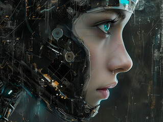 portrait of a cyber person