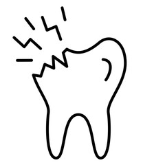 Obraz premium Toothache and Tooth Infection Icon