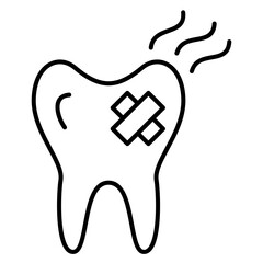 Toothache and Tooth Infection Icon
