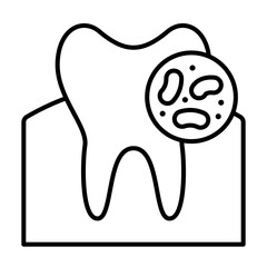 Toothache and Tooth Infection Icon