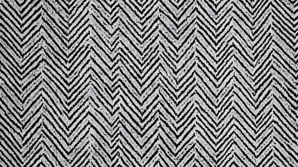 A seamless black-and-white herringbone pattern on a modern fabric texture.
