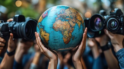 World press freedom day journalists reporting news global scene photography outdoor activism