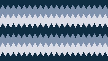 Seamless geometric pattern in blue and gray tones. Fashionable design illustration