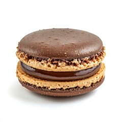 Macaroon isolated in white background, ai