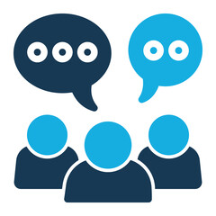 Illustration of crowd of people icon silhouettes vector. Social icon. Flat style design. User group network. Corporate team group. Community member icon