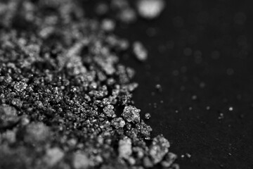 Macro shot of particles on floor