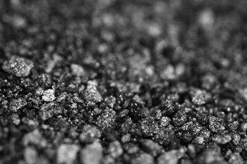 Macro shot of particles on floor