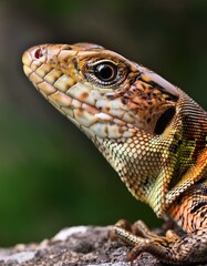 Obraz premium common wall lizard scient. name Podarcis muralis reptile animal,