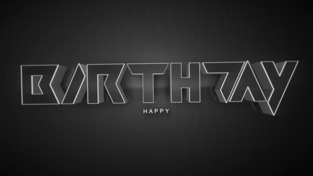 The logo for the band birthday features a stylized font, with white letters b and h standing out against a black background, while the rest of the letters are black on a white background