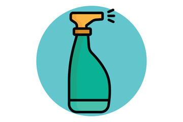Spray icon. colored outline icon style. icon related to gardening. gardening tools elements vector illustration
