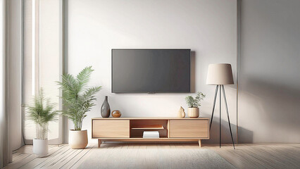 Fototapeta premium modern simple luxury Interior mock up living room.