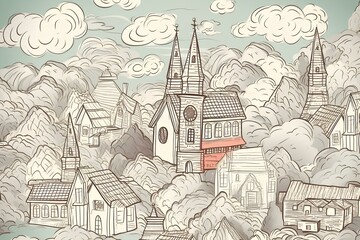 Fototapeta premium eiffel tower city