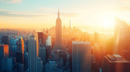 Midday cityscape with sunlight subtly highlighting architectural details, city sunlight, urban grace